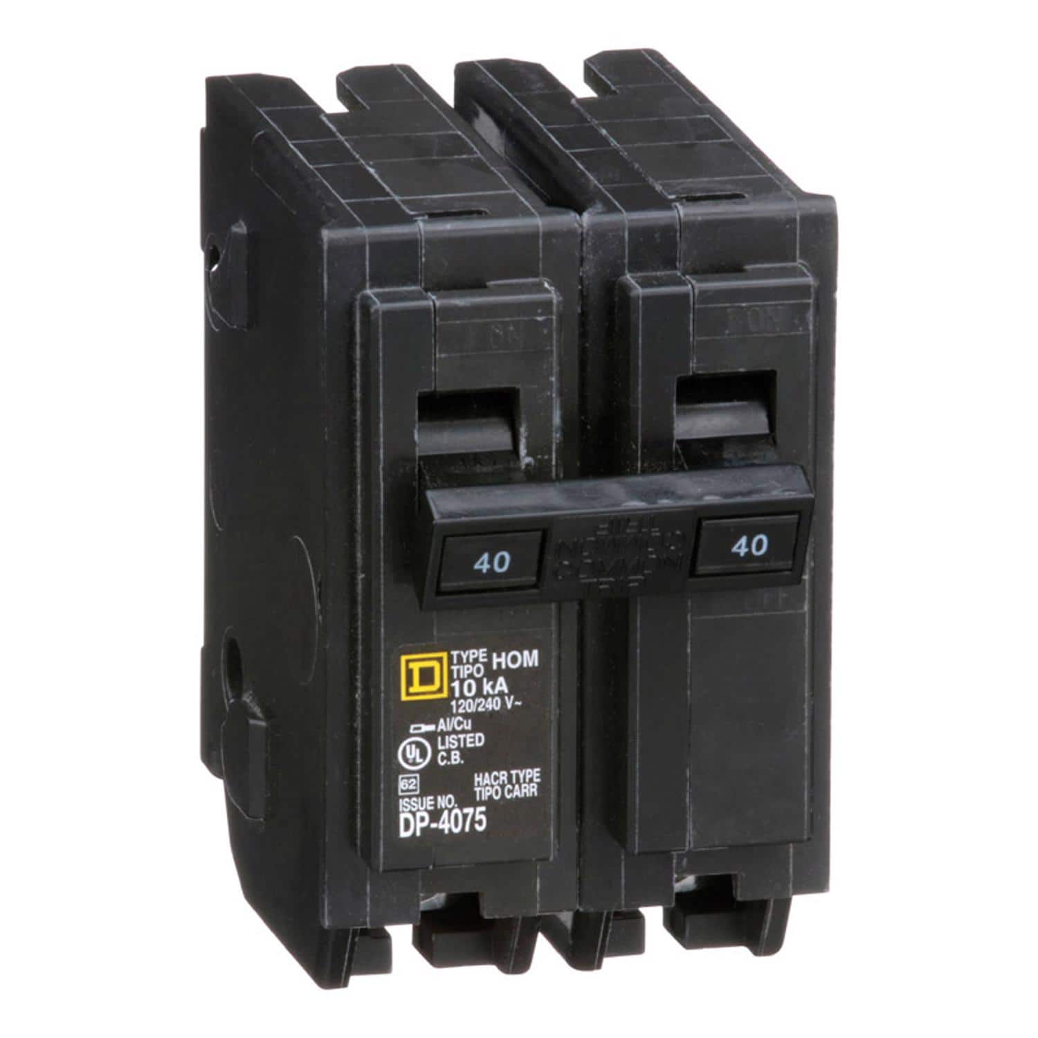Square D - HomeLine 40 amps Surge 2-Pole Circuit Breaker