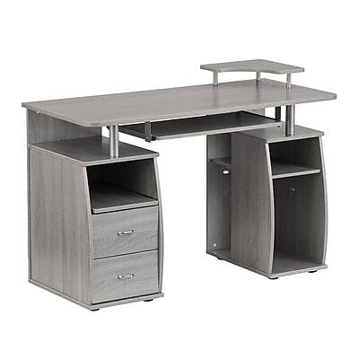Alt View 5. Techni Mobili - Complete Computer Workstation Desk With Storage(RTA-8211-GRY) - Gray.