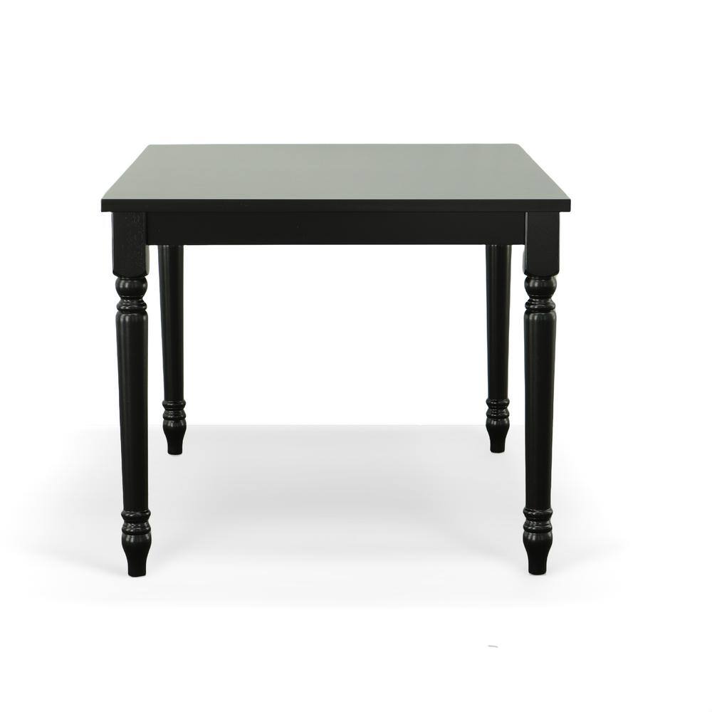 Alt View 2. Carolina Chair & Table - Draven Farmhouse Dining Table - Black - Black.