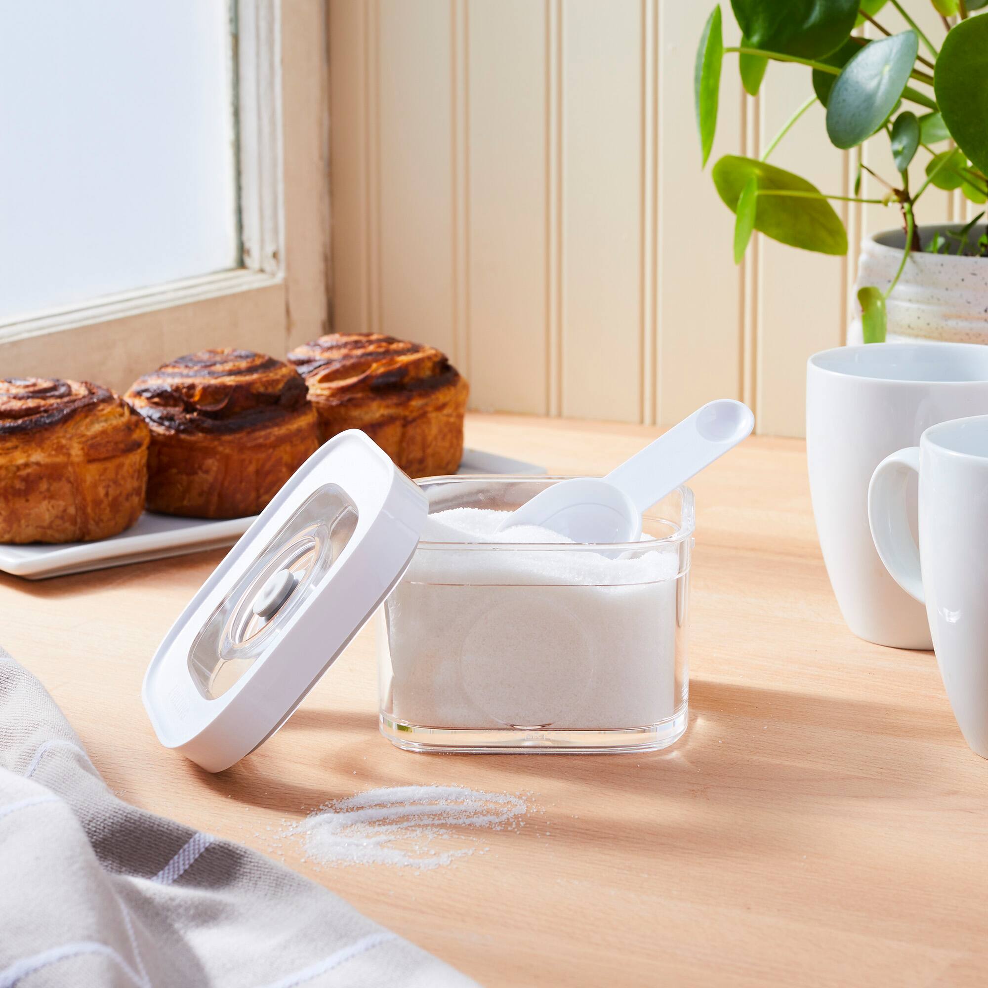 Alt View 3. ZWILLING - ZWILLING Fresh & Save Cube Box, Plastic, Airtight Dry Food Storage Container, Small Cube, S Container, .34-qt - Clear.