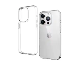 Qixxronics - Phone Cover for iPhone 15 Pro Phone Case Shockproof Cover Protective Cellphone Case - Clear