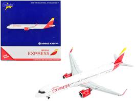 Airbus A321neo Commercial Aircraft "Iberia Express" Tail 1/400 Diecast Model Airplane by GeminiJets - White with Red