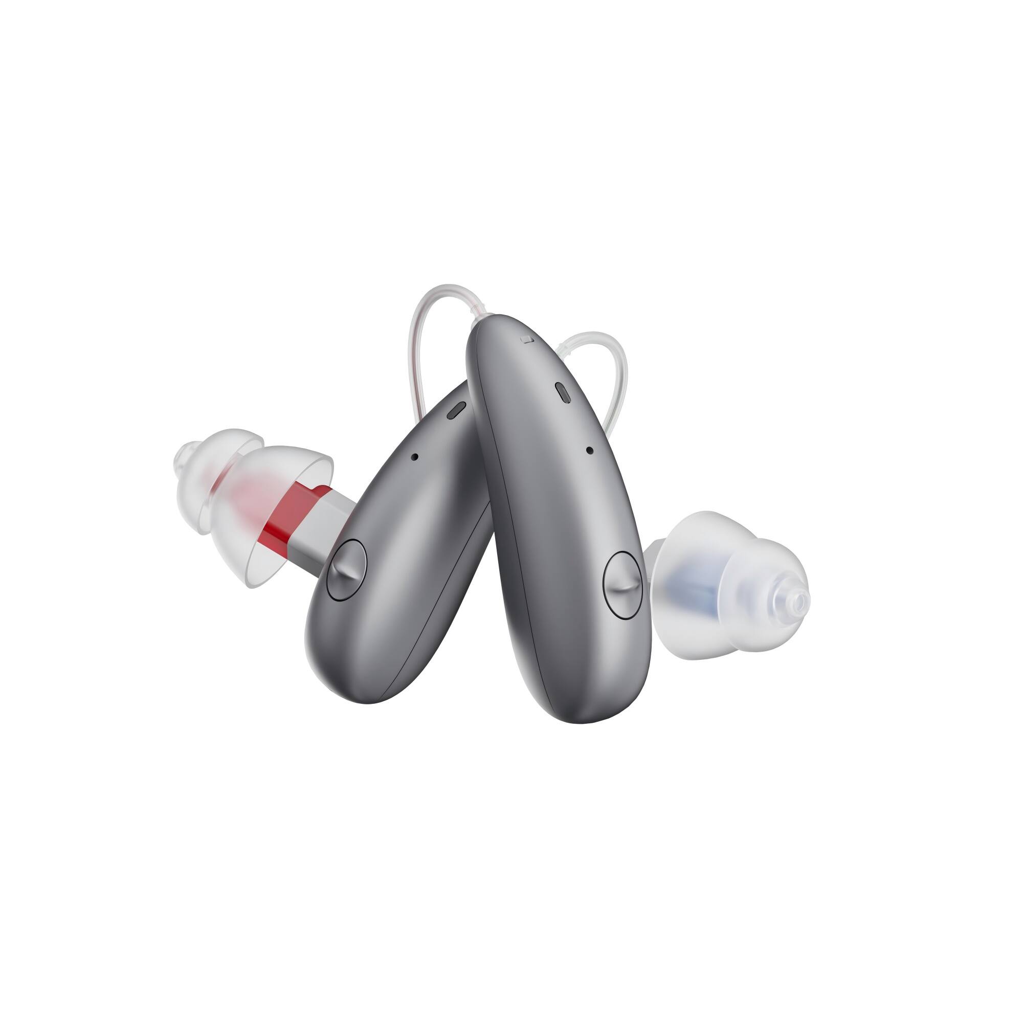 Left. Ceretone - ❤ Surprise Them This Christmas With Beacon OTC Hearing Aids – Bluetooth Streaming, Noise Reduction & Feedback Cancel - Silver.