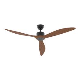 Famapy - Reversible Ceiling Fan: Solid Wood Blades & Year - Round Comfort - Brown