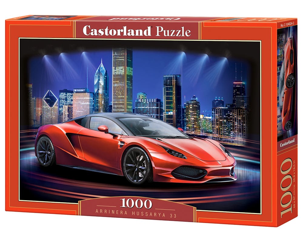 Castorland - 1000 Piece Jigsaw Puzzles, Arrinera Hussarya 33, Sport car, Mobility, Fast car, Adult Puzzle, C-104024-2 - Red