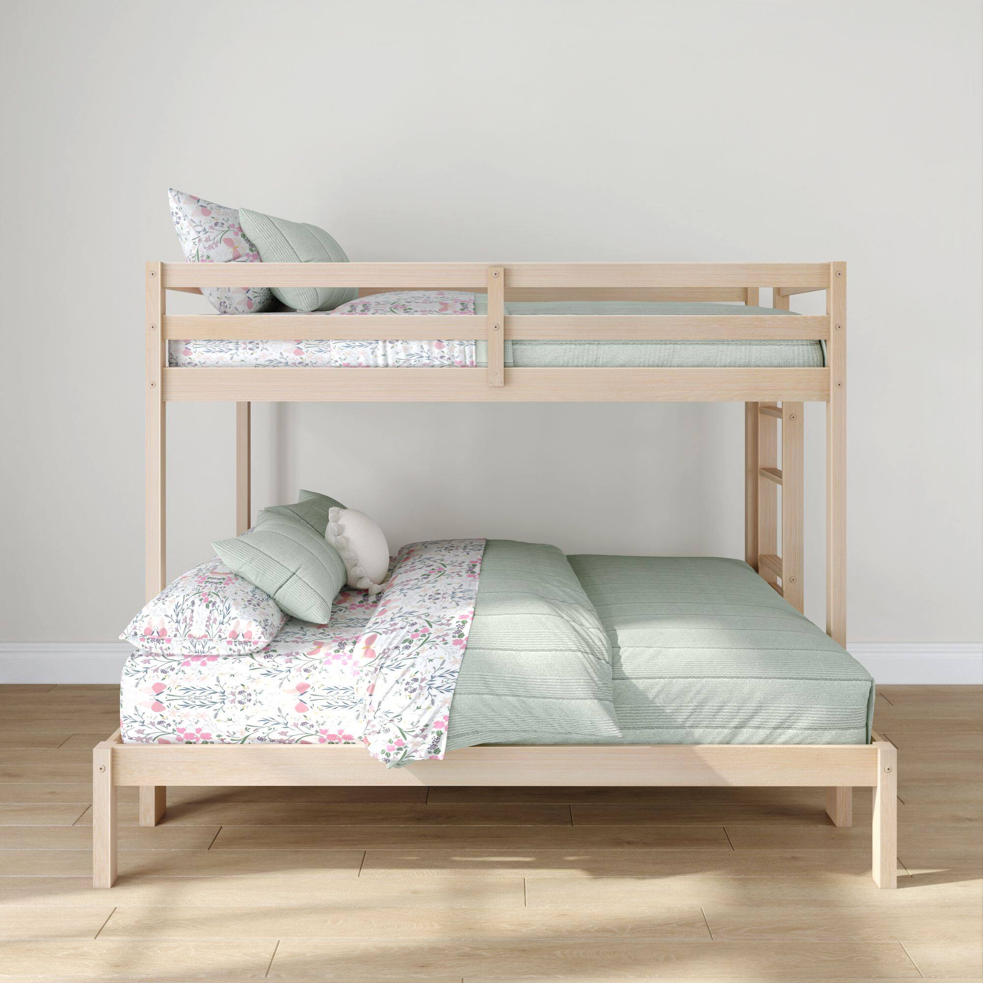 Alt View 1. Grain & Grove - Bear Plywood Twin/Full Bunk, Embossed Natural - Natural.