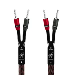 AudioQuest - Rocket 33 8'  Speaker Cable  with Banana > Banana SureGrip 300 Connectors - Red on Black