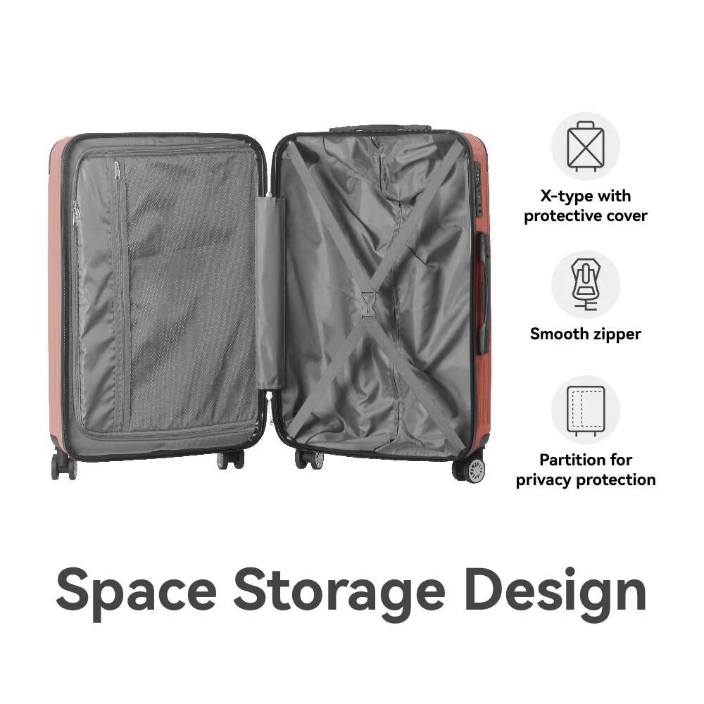 X-type with protective cover  
Smooth zipper  
Partition for privacy protection  
Space Storage Design