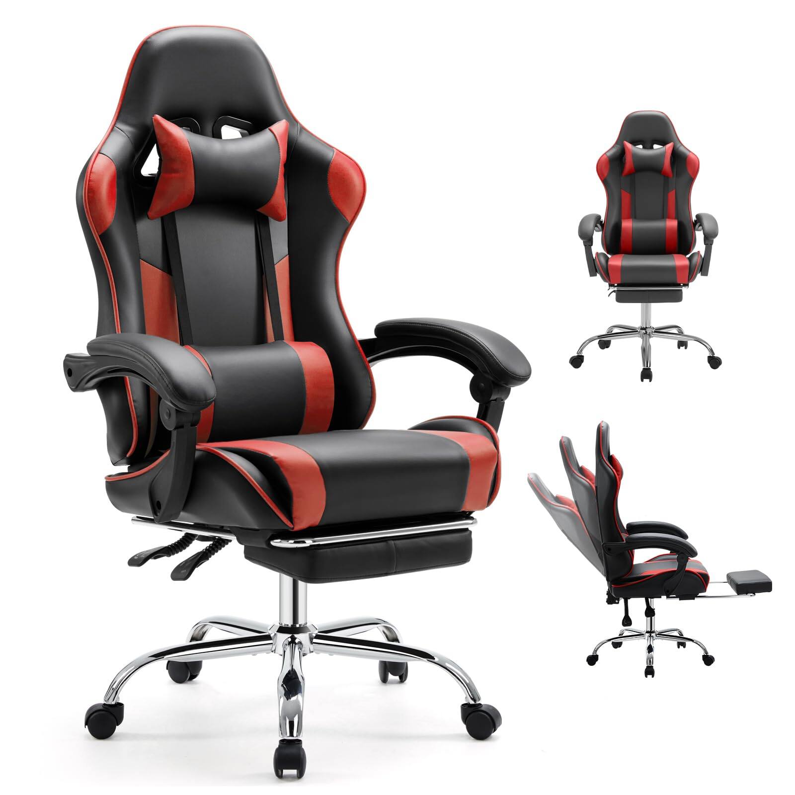 Black Red 27"D x 25"W x 52"H