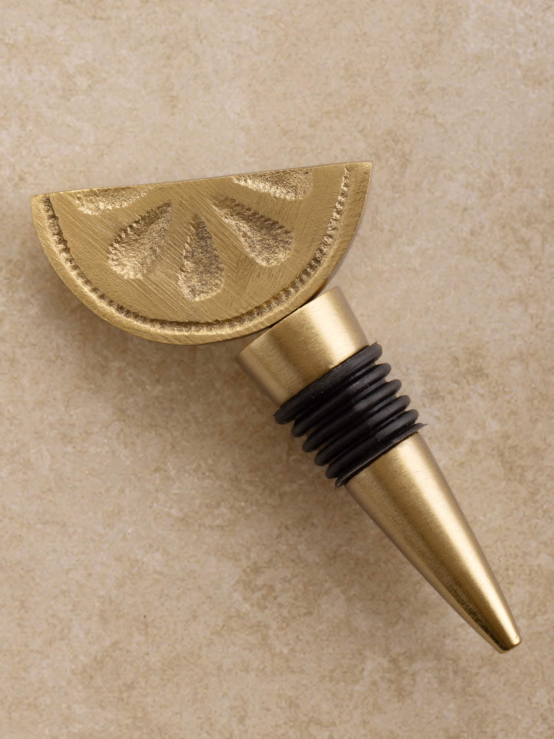 GAURI KOHLI - Trellis Wine Bottle Stopper - Matte gold