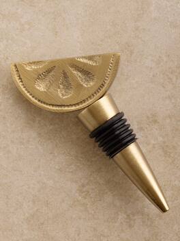 GAURI KOHLI - Trellis Wine Bottle Stopper - Matte gold