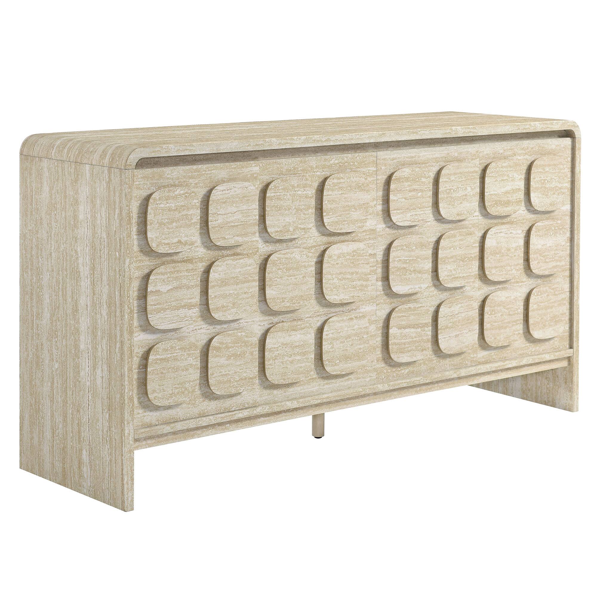 Angle. Modway - Toscana 61" Sideboard by Modway - Travertine.