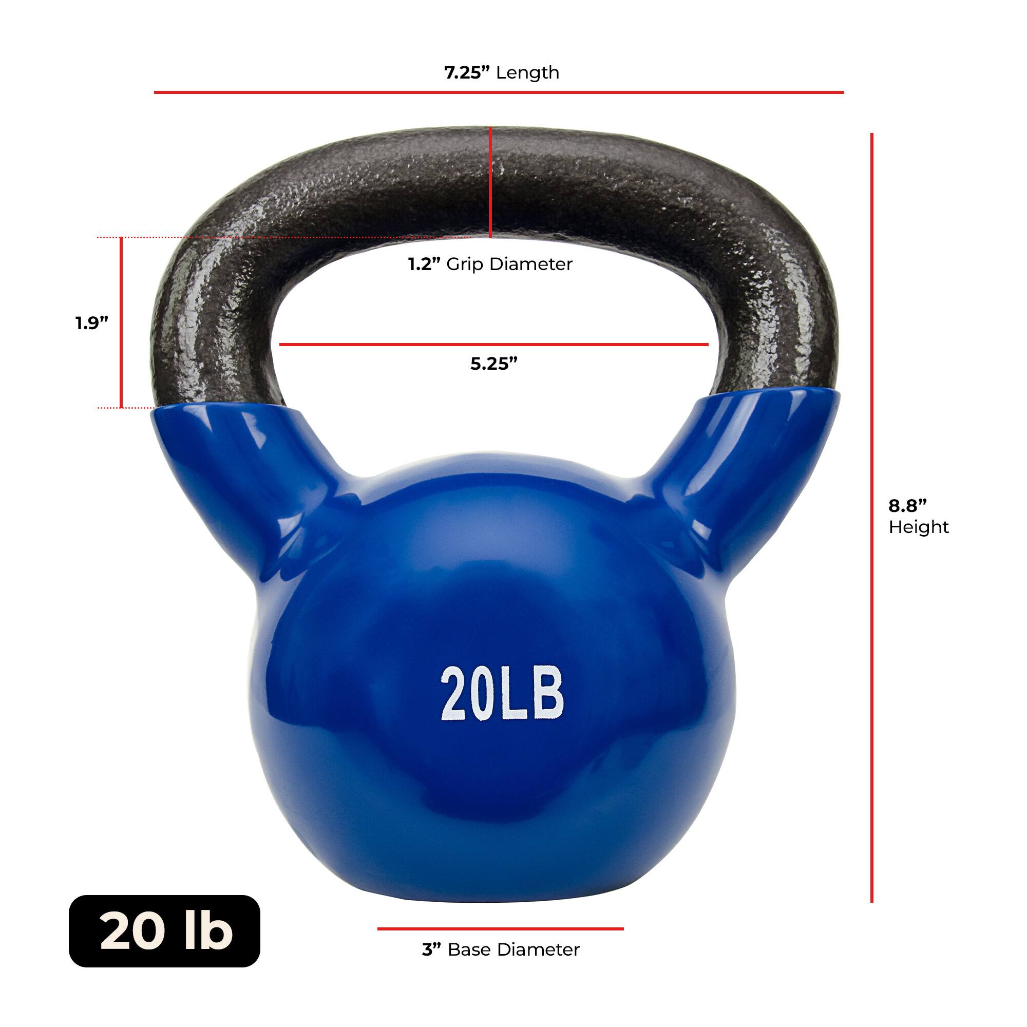 7.25" Length  
1.2" Grip Diameter  
1.9"  
5.25"  
8.8" Height  
20LB  
20 lb  
3" Base Diameter