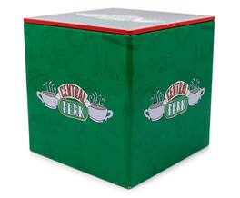 Ukonic - Friends Central Perk Tin Storage Box Cube Organizer with Lid | 4 Inches - Green
