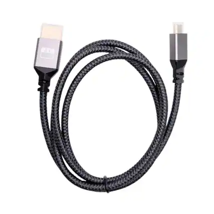 Front. Stock Preferred - Micro HDMI to HDMI Cable 6.6ft (2m) High-Speed 4K/60Hz HDR Video Cord.