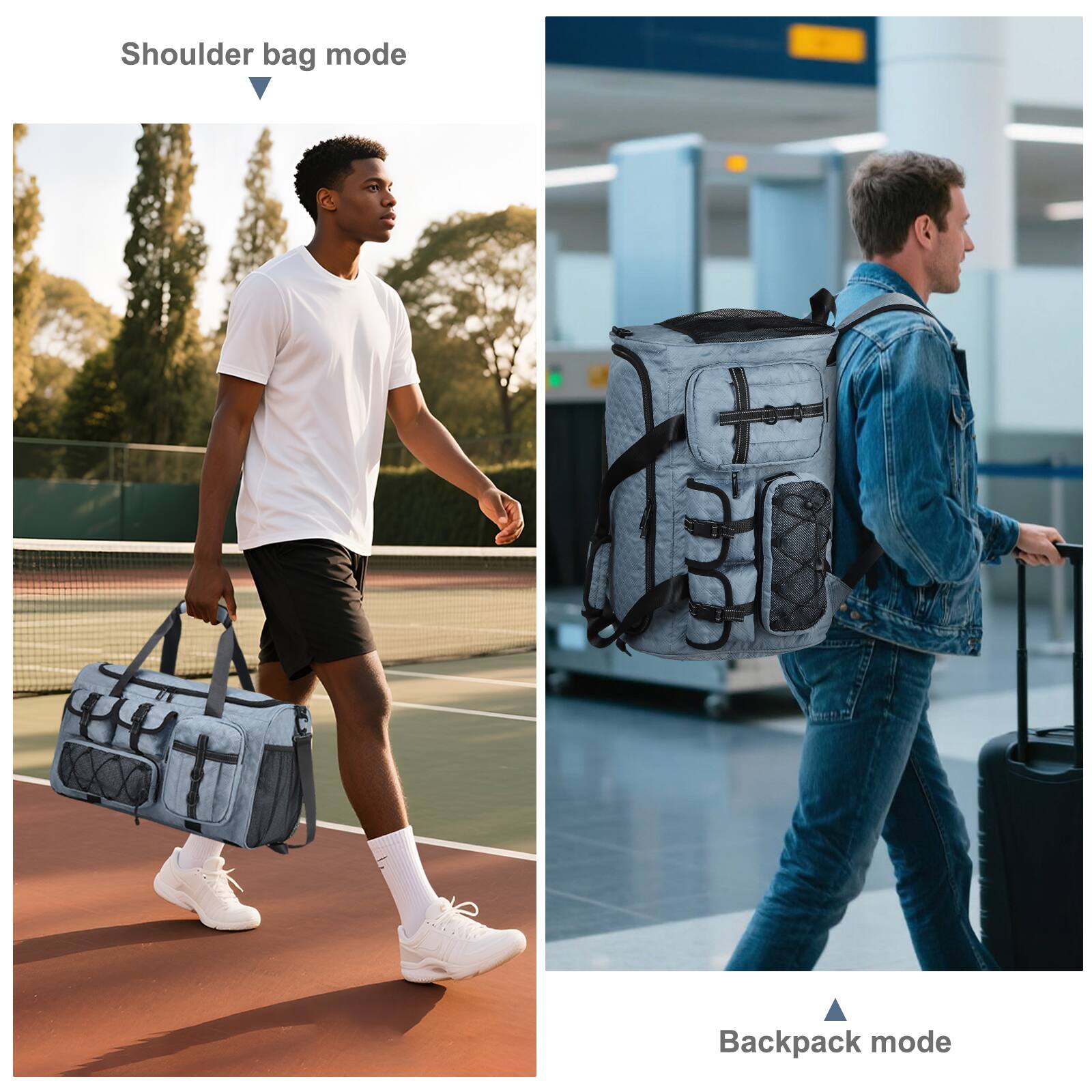 Shoulder bag mode

Backpack mode