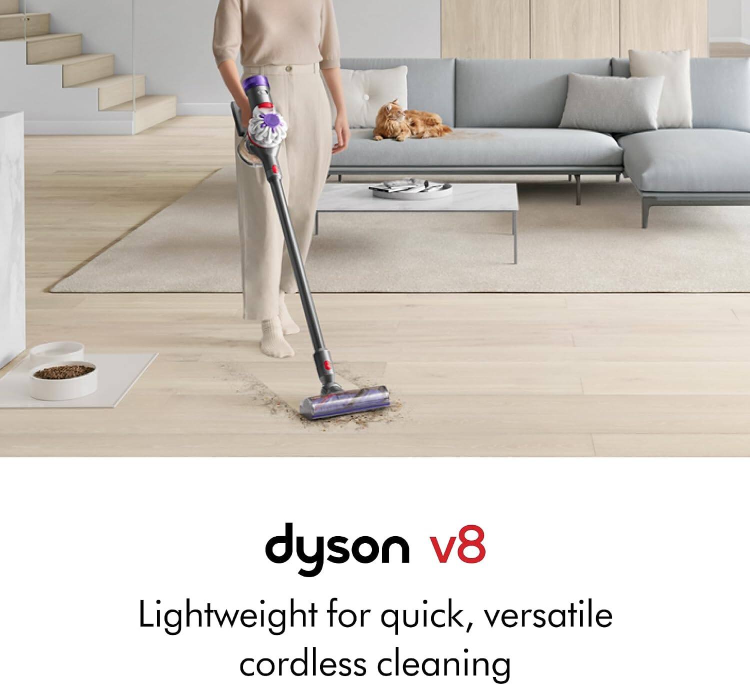 dyson v8 Lightweight for quick, versatile cordless cleaning