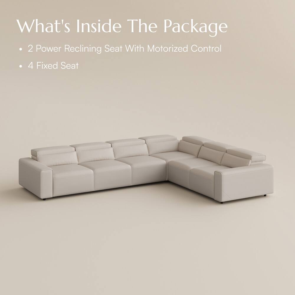 What's Inside The Package
- 2 Power Reclining Seat With Motorized Control
- 4 Fixed Seat