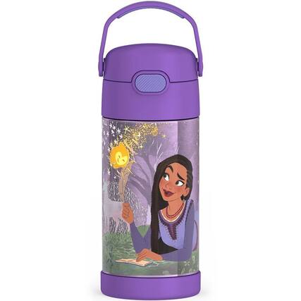 Front. Thermos - Thermos 12 oz. Kid's Funtainer Insulated Water Bottle - Wish - Wish.