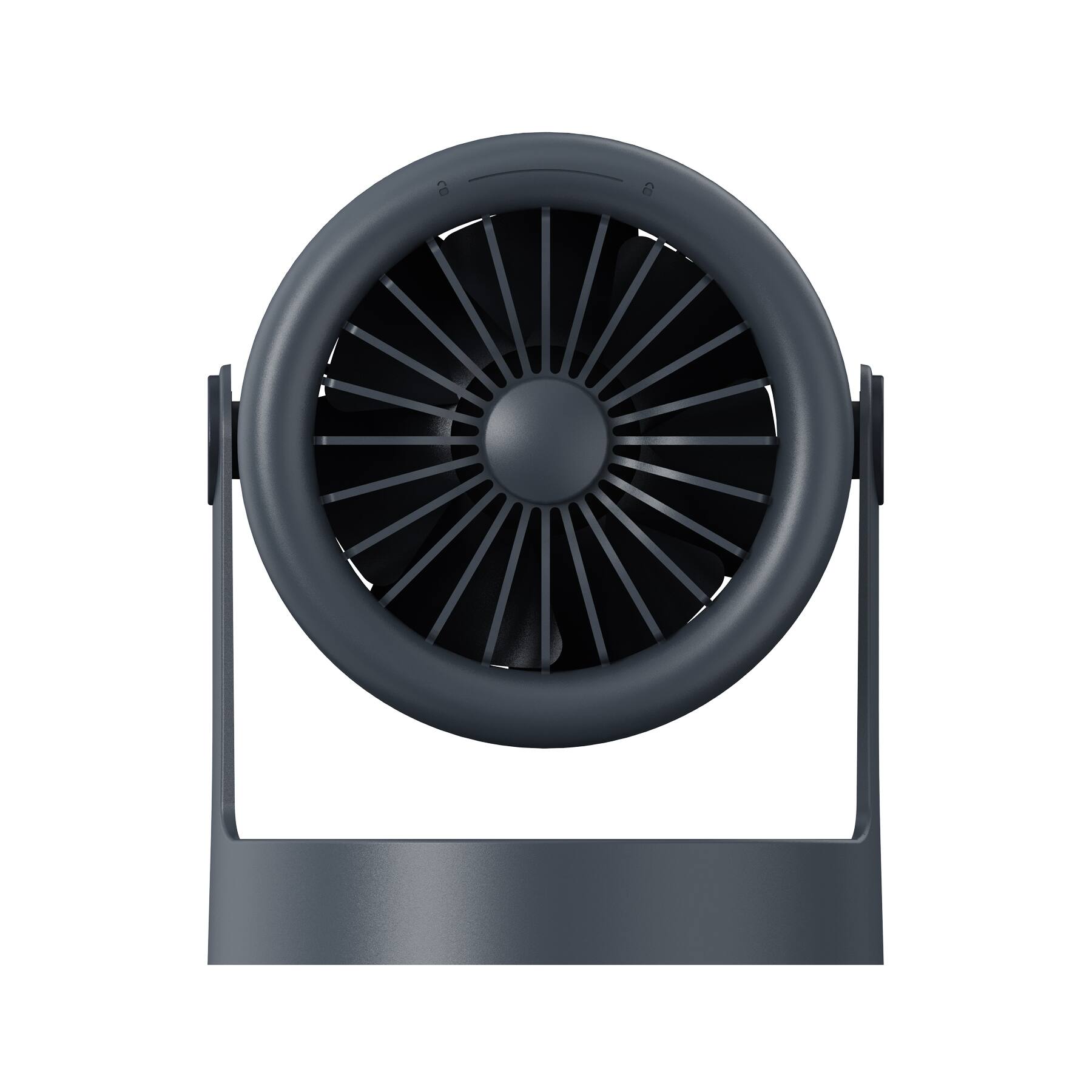 Angle. Aluratek - Aluratek  Vortex Pro Rechargeable Desk Fan ADF02F - Black.