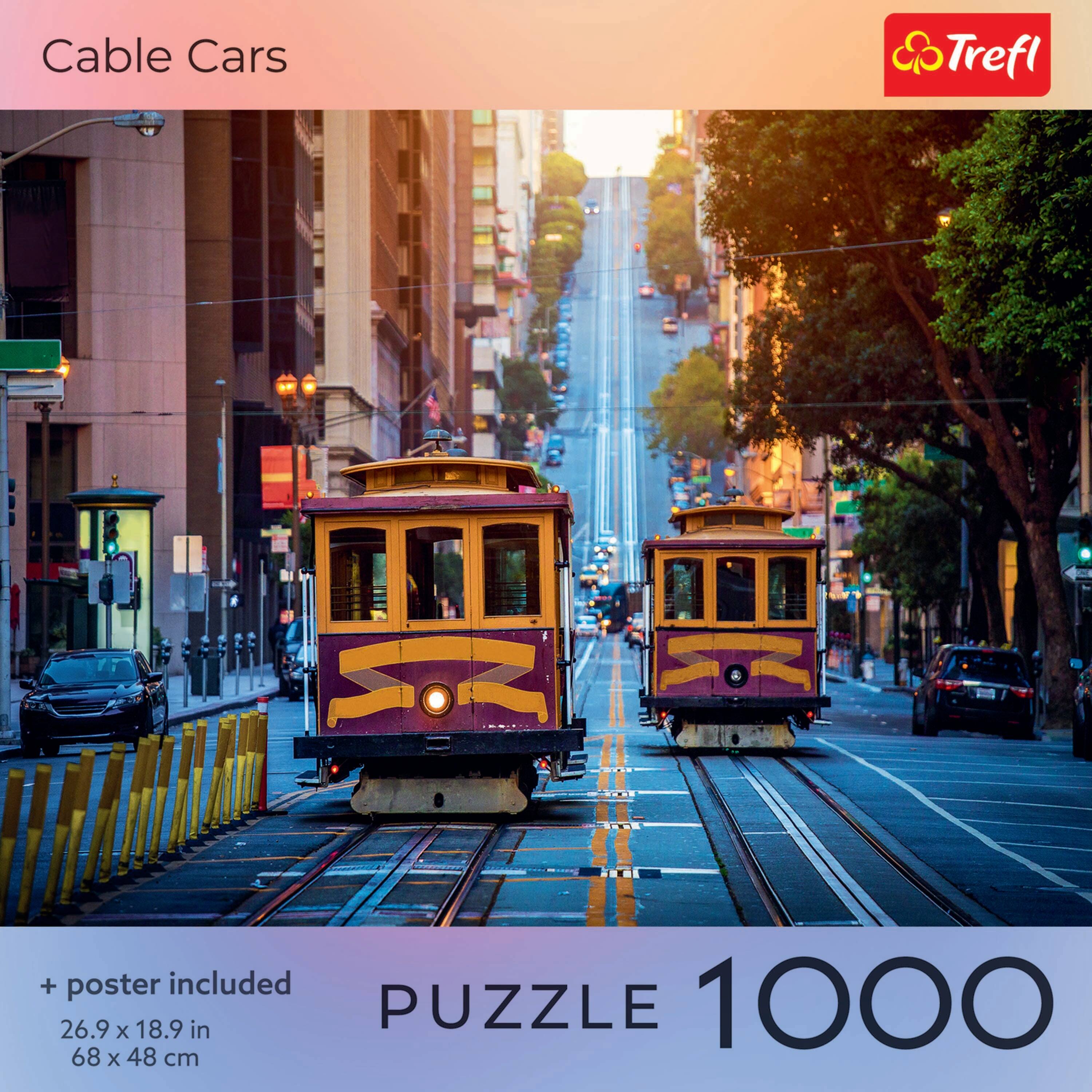 Cable Cars

+ poster included

26.9 x 18.9 in  
68 x 48 cm

PUZZLE 1000

Trefl