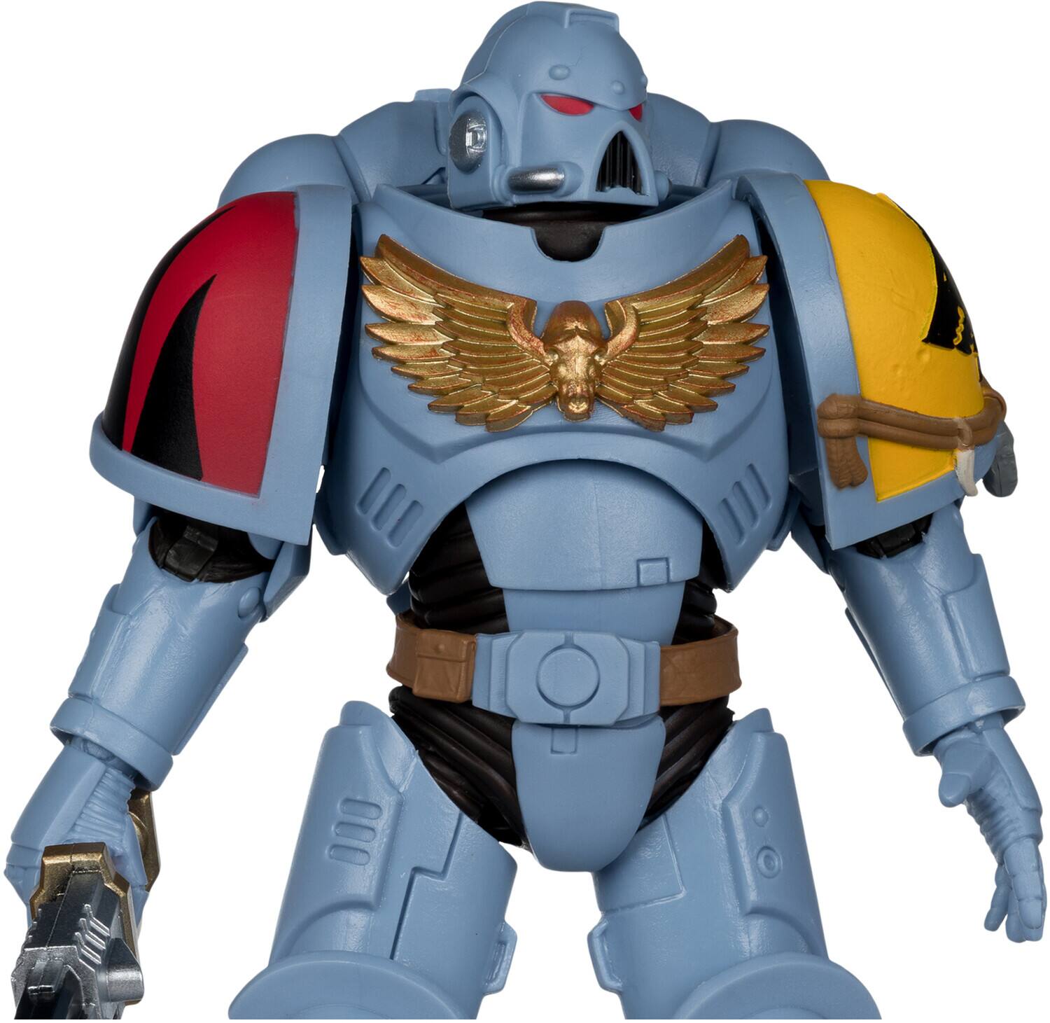 Alt View 2. McFarlane Toys - McFarlane - Warhammer 40K - Space Wolves - 7" Grey Hunter Action Figure   - COLLECTIBLES - Multicolor.