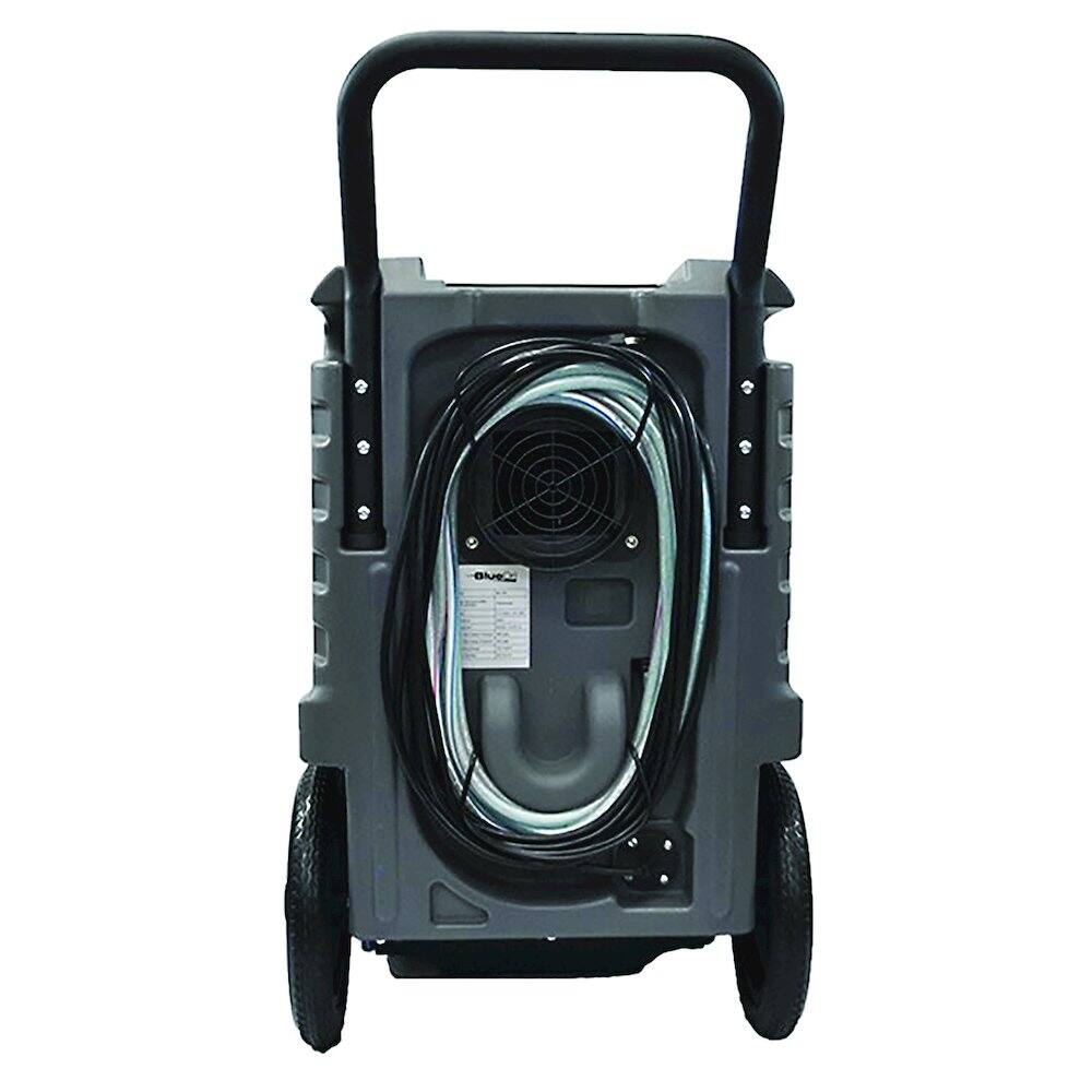 Alt View 1. XPOWER - 125-Pint Commercial Dehumidifier with Automatic Purge Pump and Drainage Hose - Blue.