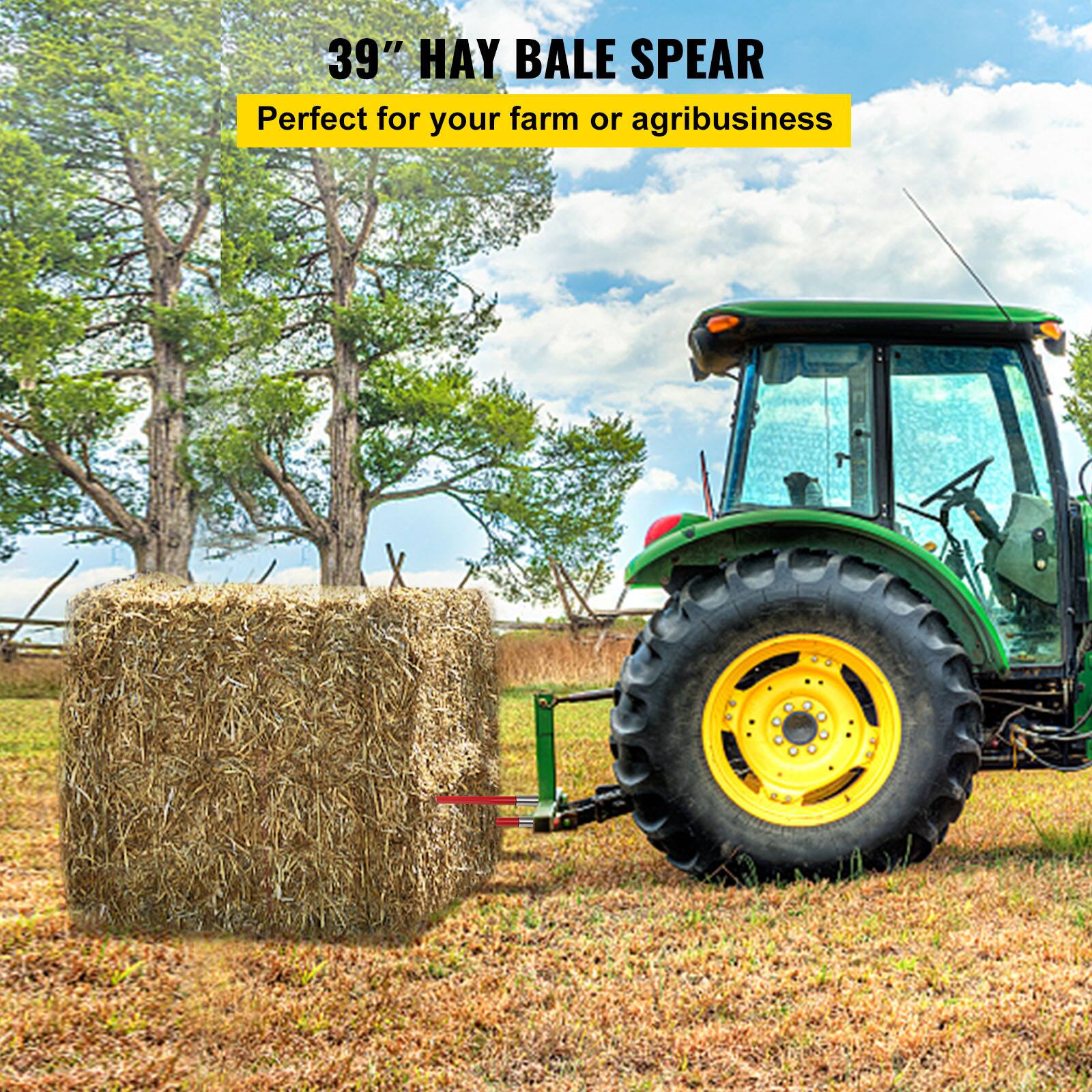 39" HAY BALE SPEAR  
Perfect for your farm or agribusiness