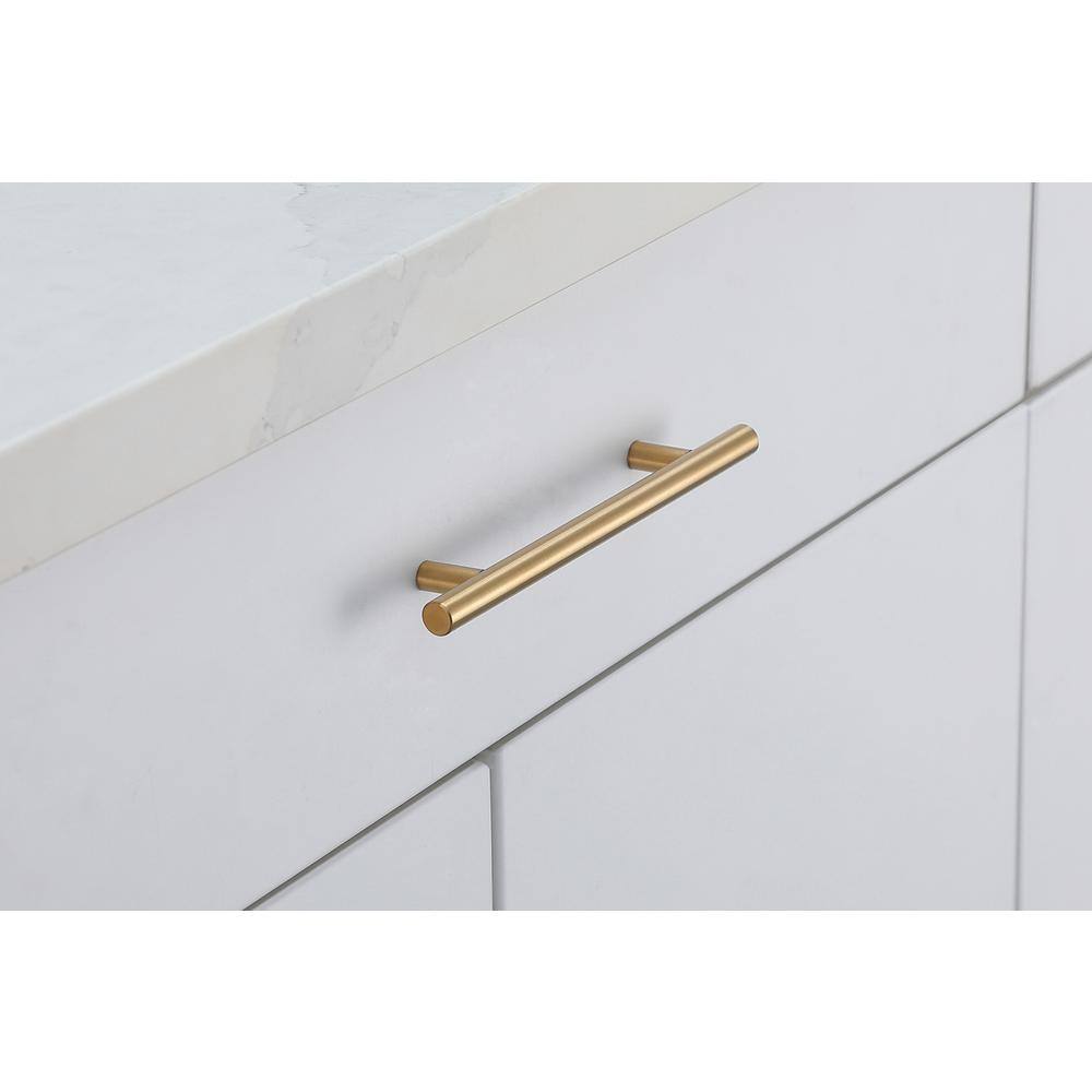 Alt View 1. Elegant Decor - Quinn 5" Center to Center Brass Bar Pull Multipack (set of 10) - Brass.
