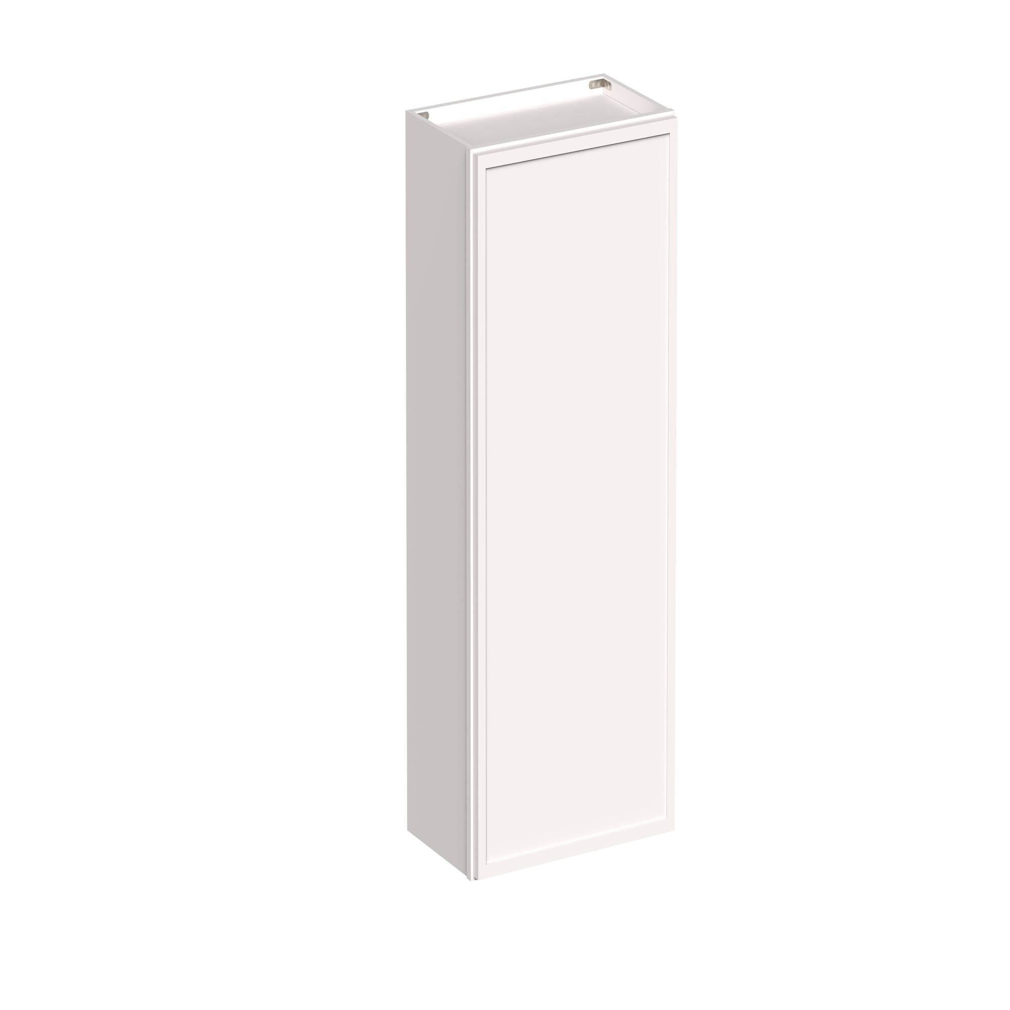Angle. Boyel Living - 21-in W x 42-in H x 12-in D Slim Shaker RTA Kitchen Wall Cabinet with Soft-Close - Snow White.
