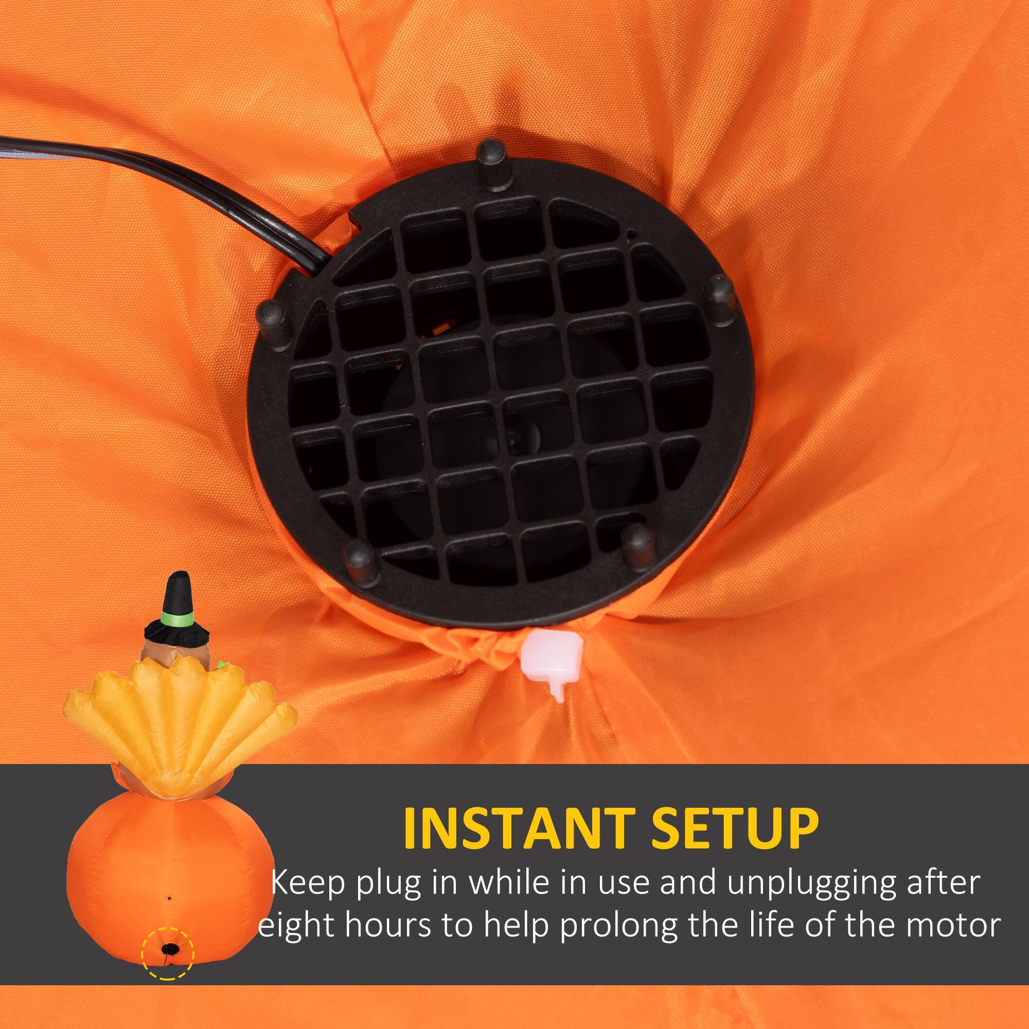 INSTANT SETUP: Keep plug in while in use and unplugging after eight hours to help prolong the life of the motor.