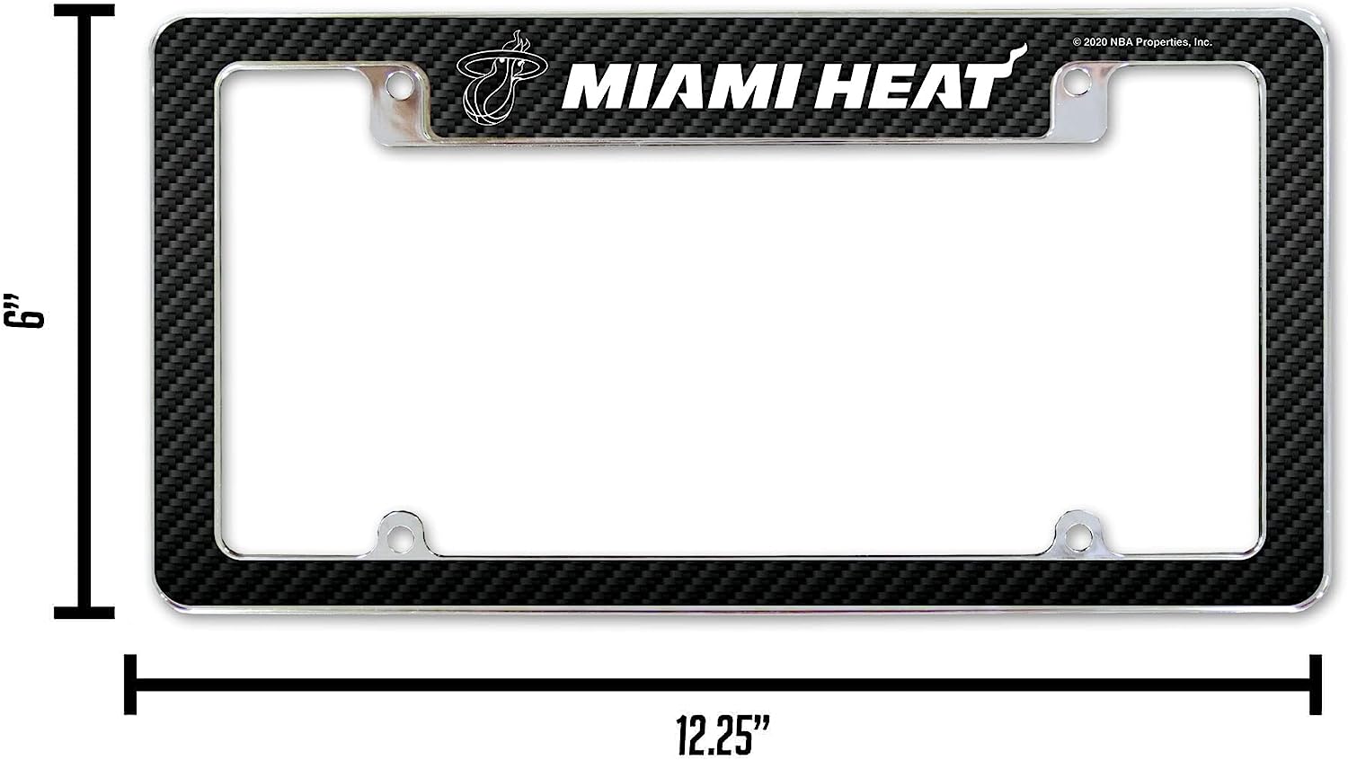 6" | 2020 NBA Properties, Inc. MIAMI HEAT 12.25"