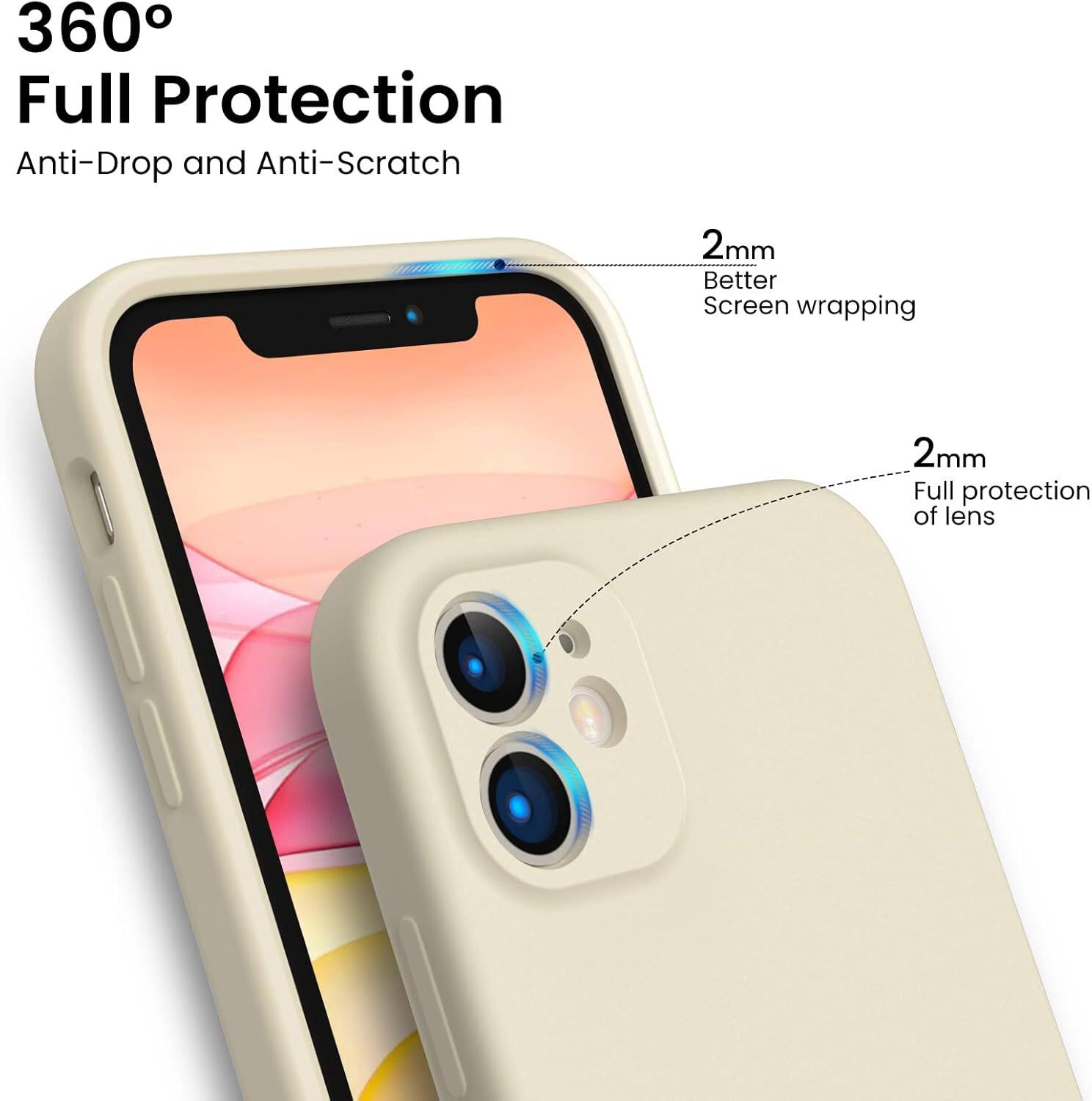 360° Full Protection
Anti-Drop and Anti-Scratch
2mm Better Screen wrapping
2mm Full protection of lens