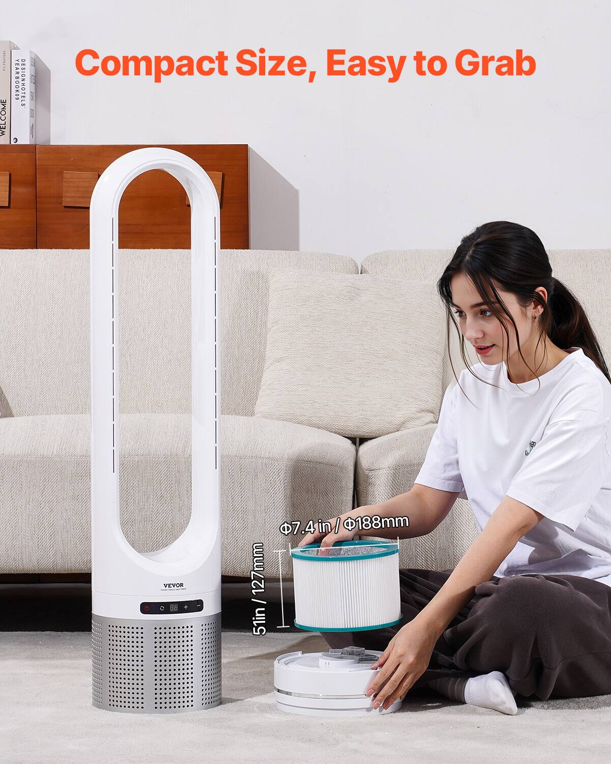 Compact Size, Easy to Grab

51in / 127mm

4 in / 188mm

VEVOR

$7.4