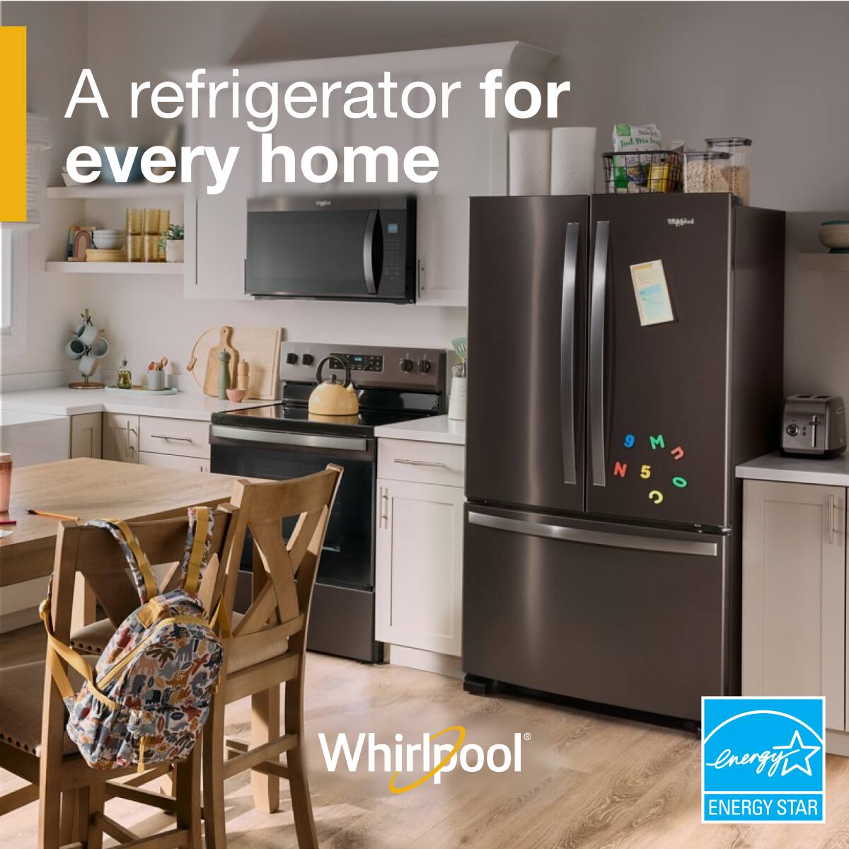 A refrigerator for every home

Whirlpool

Energy Star
