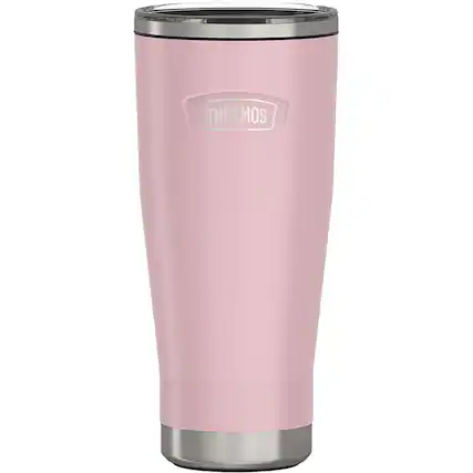 Front. Thermos - Thermos 18 oz. Icon Vacuum Insulated Stainless Steel Tumbler - Sunset Pink - Sunset Pink.