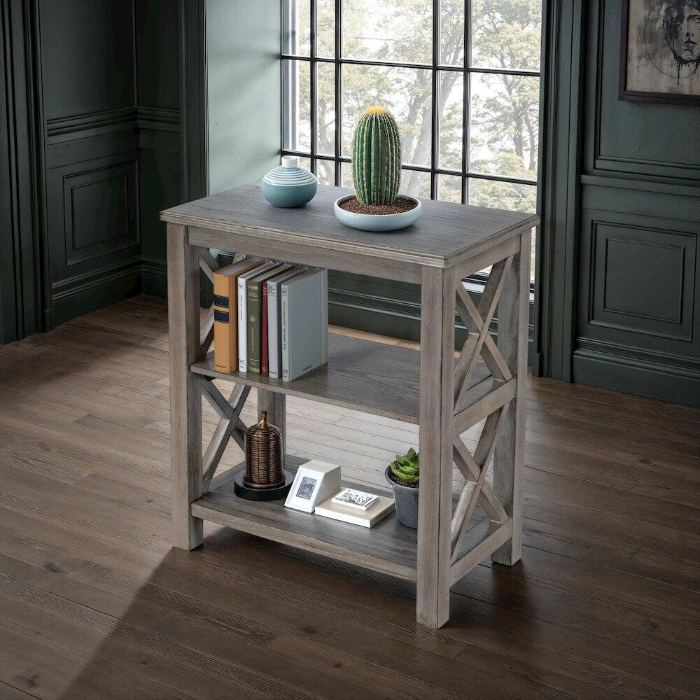 Alt View 4. Butler Specialty - Vance 2 Shelf 22"W Bookcase - Light Brown.