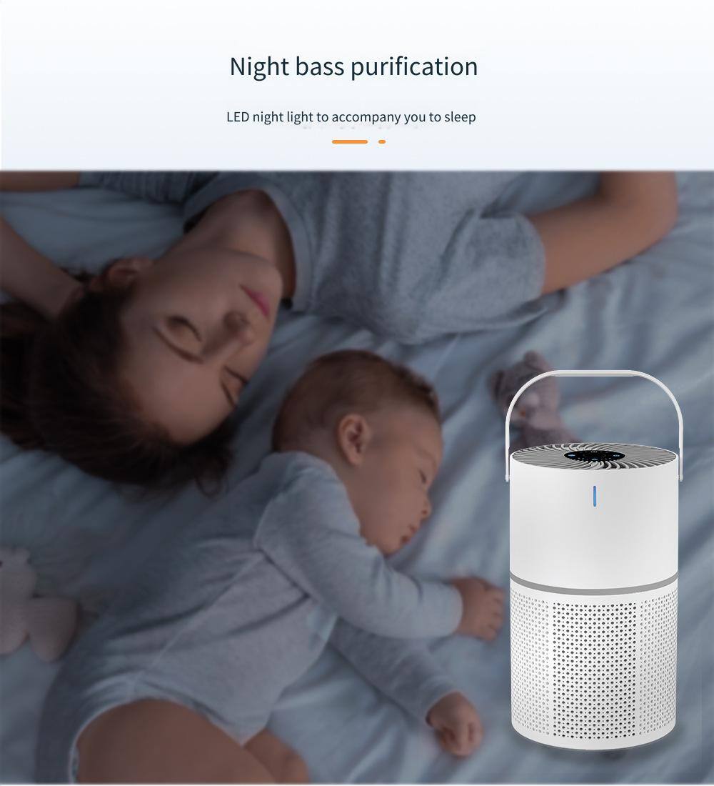 Night bass purification  
LED night light to accompany you to sleep