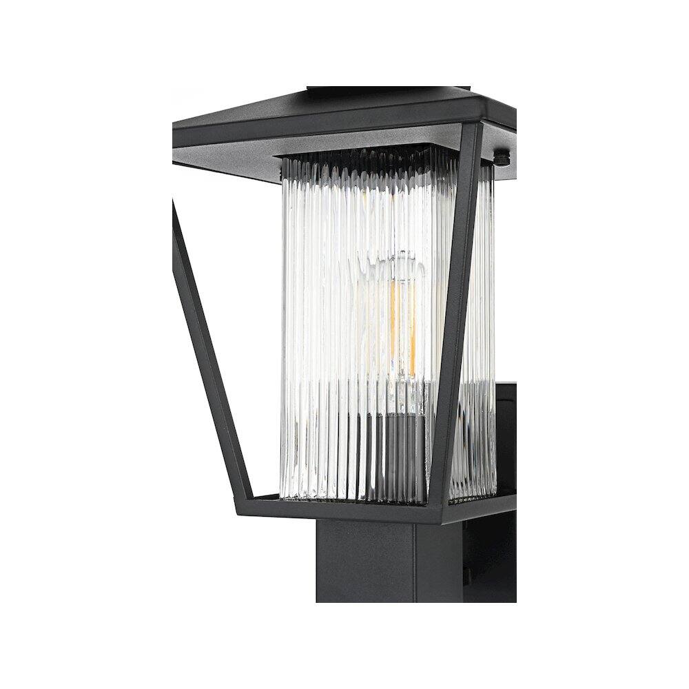 Alt View 2. Elegant Lighting - Gaul 7 inch Outdoor Pendant in Black - Black.