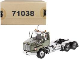 Western Star 4700 SB Tandem Day Cab Tractor 1/50 Diecast Model by Diecast Masters - Metallic Olive Green