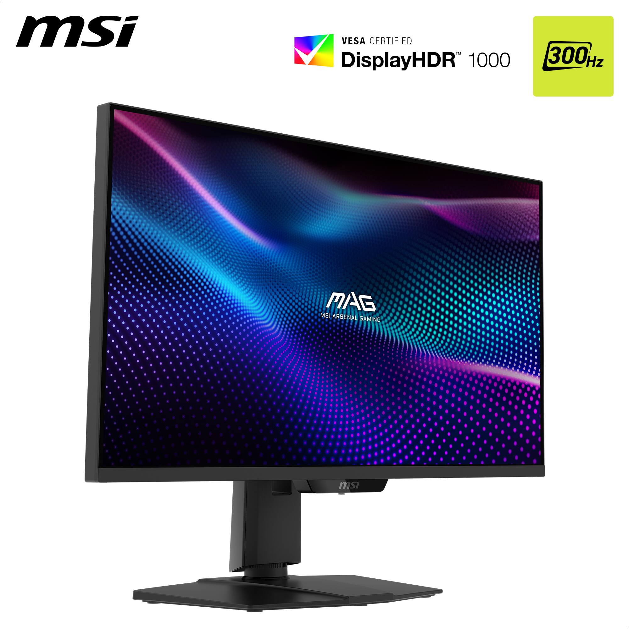 MSI VESA CERTIFIED DisplayHDR 1000 300Hz MAG MSI ARSENAL GAMING