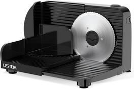 OSTBA - Foldable Electric Food Slicer, Adjustable Thickness 0–15mm, 6.7” Stainless Steel Blade