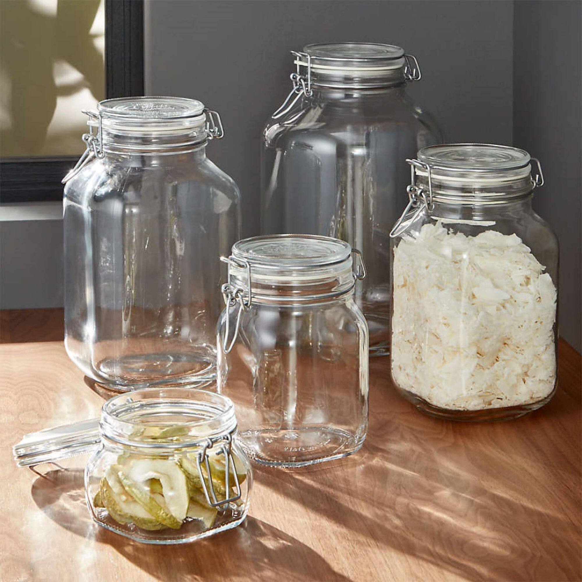 Alt View 2. Bormioli Rocco - Bormioli Rocco Fido Glass Jar Airtight Clamp Lid & Rubber Seal, 50.75 oz - Clear.