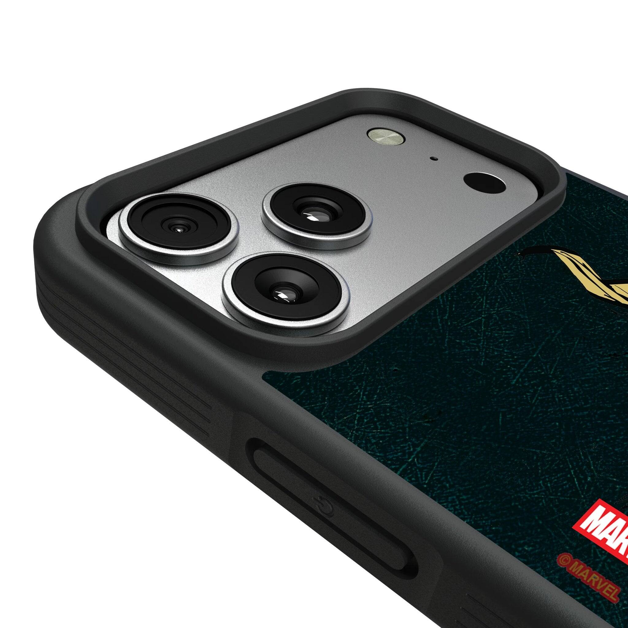 Left. Keyscaper - Marvel Badge Bump Phone Case - Apple iPhone Air - Ladypool 1.