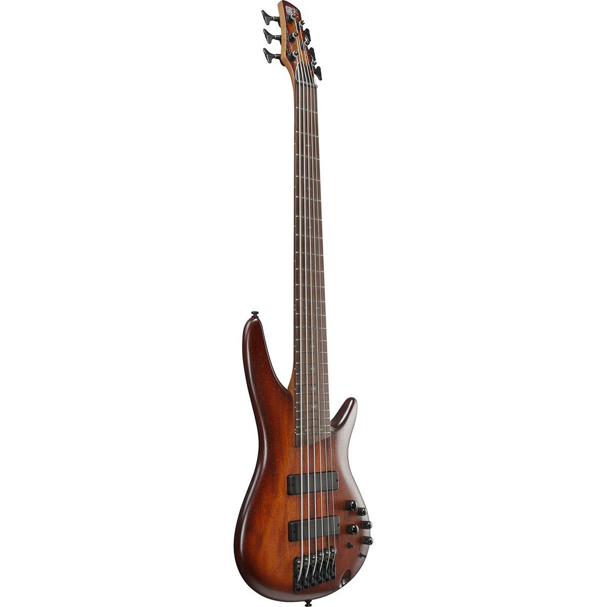 Alt View 2. Ibanez - Ibanez SR Standard Series SR506A Electric Bass Guitar, Mahogany Brown Burst Low Gloss.