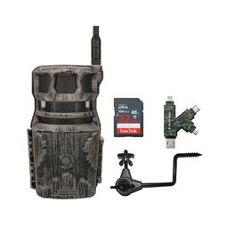 Stealth Cam - Revolver 40MP Pro 360 Degree Cellular Trail Camera with Mount Stick 32GB Memory Cards and Card Reader