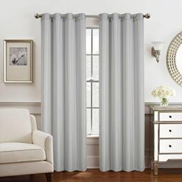 Olivia Gray - Gilbert Solid Single Grommet Curtain Panel Pair - 54x84"