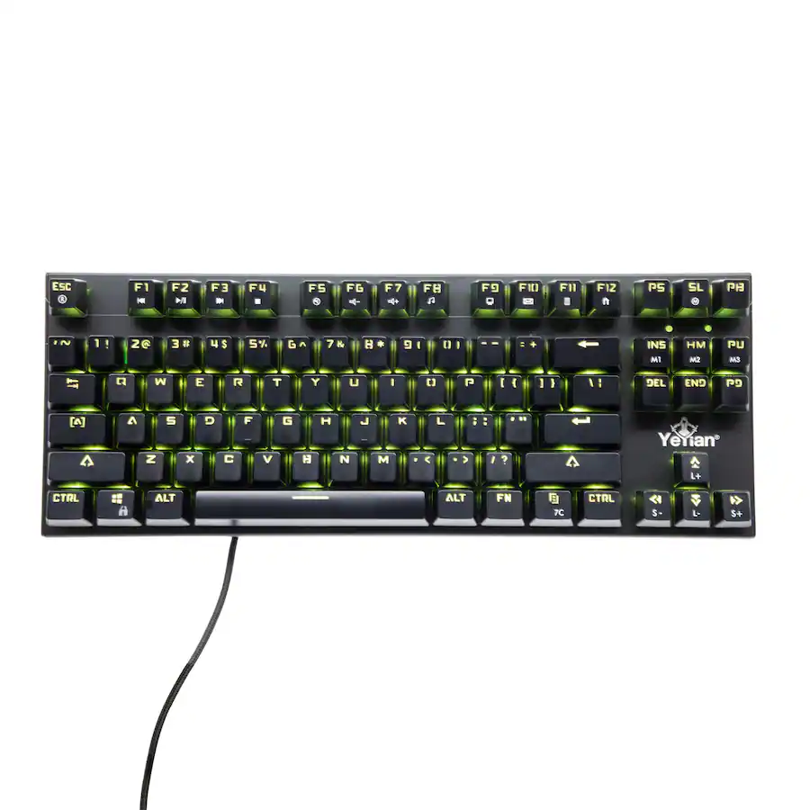 YEYIAN Spark Series 2000 Blue Switch Wired Gaming Keyboard with RGB ...