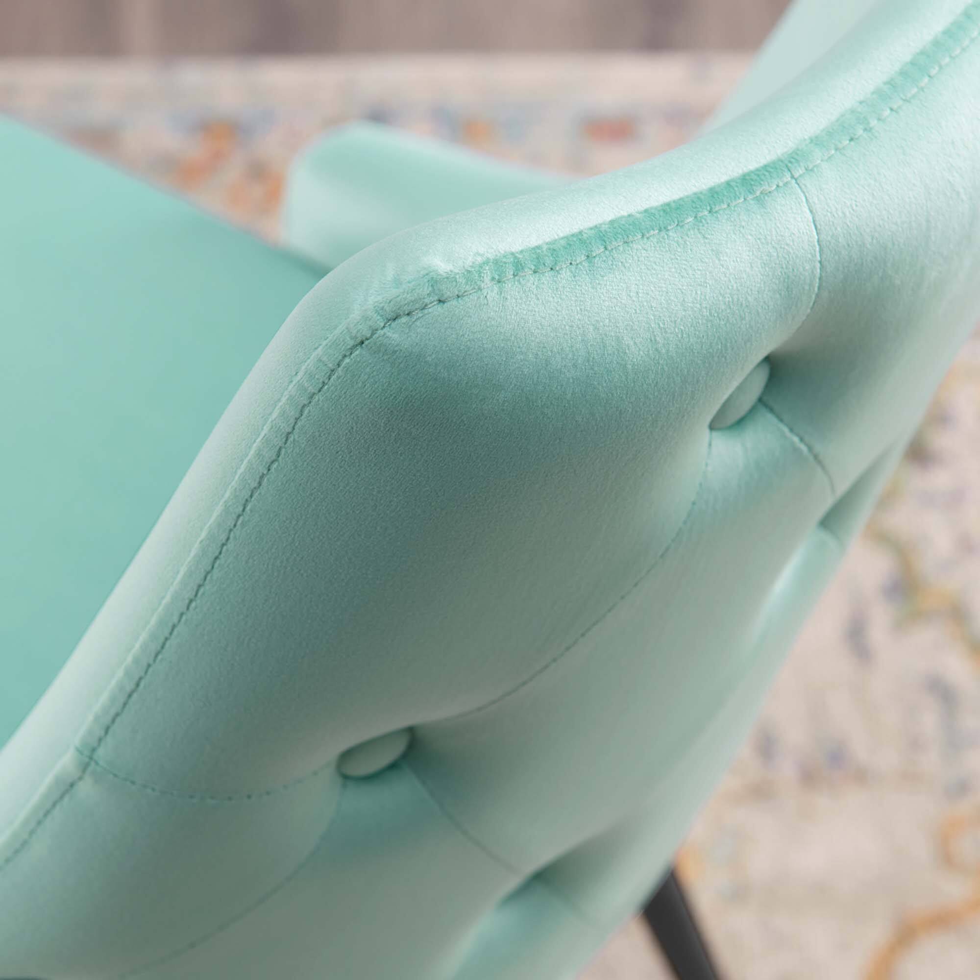 Back. Modway - Adorn Tufted Performance Velvet Dining Side Chair by Modway - Mint.