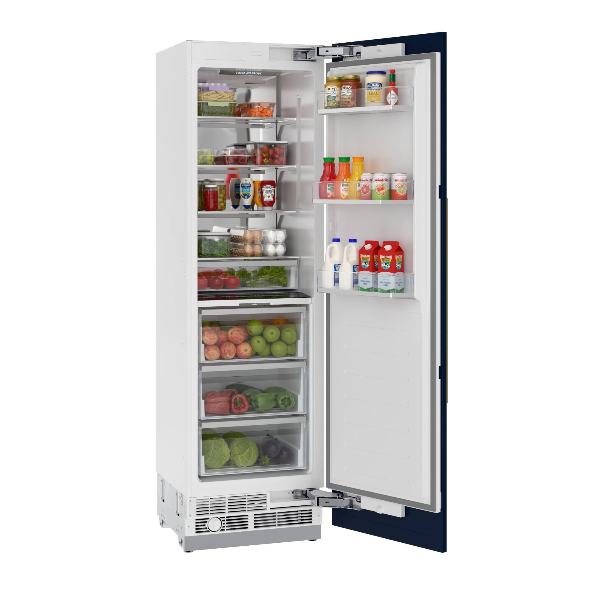 Back. Koolmore - 24 In Panel Ready Refrigerator Column With 12.5 Cu. Ft. capacity, Water Dispenser, Frost Free - White.